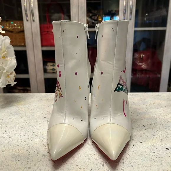 Christian Louboutin In Love White Bootie - Picture 4 of 7